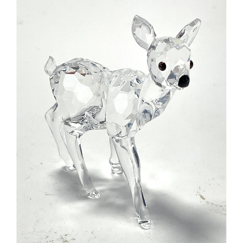 Swarovski Crystal Deer Fawn Figurine 7608NR 235045 Retired 2006 Austria
